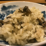 広尾 一会 - 蕗の薹と浅利の御飯