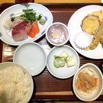 ととや 魚丸 - 刺身天ぷら定食