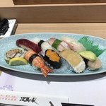 寿司の次郎長 - おまかせ上にぎり！
            1200円！