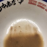 田中商店 - スープ完飲すると沈殿物が....