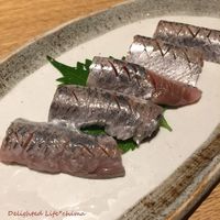 ぎんざ 阿吽 - イワシの刺身盛り 北海道（1200円税込）