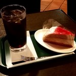 プロント - アイスコーヒーRとミルクレープ