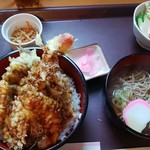 だんらん食堂 - 天丼＆そばセット540円