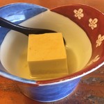 北海料理と旬の味 のむら - 自家製カニ豆腐です。蟹味噌が香ります。