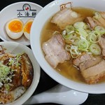 会津喜多方ラーメン坂内 小法師 - ミニ炙り焼豚ご飯セット