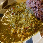 森林食堂 - キーマほうれん草。