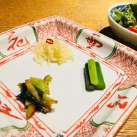 雪月花 大野店 - お通し？のお漬物。