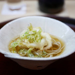 松川 - 白魚と蕗の薹の天ぷら 蕎麦