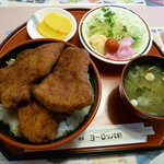 敦賀ヨーロッパ軒 - ソースかつ丼セット(1,050円)