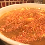 味奈登庵 - カレー南蛮そばには唐辛子だ！  
      ブチまけろ！  #BCMKR!