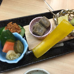 天ぷら はせ川 - 天ぷら 揚げたてコース¥1500(税別)の小鉢。