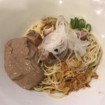 中華そば 先﨑 - 煮干しとレバーソースの和えそば