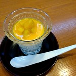 日の出 - マンゴーソースのブラマンジェ