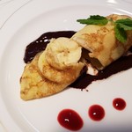 トラットリア イル フィオレット - カットしたバナナが入ってたよ