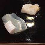 日本橋蛎殻町 すぎた - 三陸産 真子鰈、北海道様似産 つぶ貝