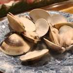 天史朗鮨 - はまぐり酒蒸し　身が大きいです