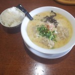 弘前いちろ - 海老ワンタン麺半ライス