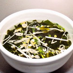 Seaweed soup/egg soup