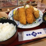 Tsukiji Shokudou Genchan - 魚河岸フライ定食 930円税込