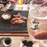 ろばたやき山ろく - シュワシュワも〜(^^)