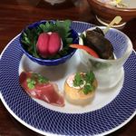 湯の峯荘 - バイ貝  生ハムメロン。。