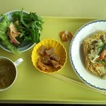 ベイブリッジカフェテリア - あんかけ焼きそば＋副菜（2018.5）