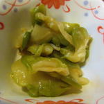 酒蔵 力 - お通しはザーサイ