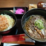 Oofunato No Kemuri - 冷たい鶏そばとハーフソースかつ丼