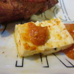 酒蔵 力 - 煮込みの豆腐も辛味噌で