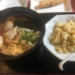 せんりゅうラーメン - ランチメニュー 手打ラーメン&半チャーハン