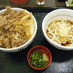 なか卯 - 和風牛丼とうどんセット