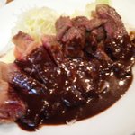グリルにんじん - ステーキ定食のステーキ