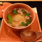 時の宿 すみれ - 肩三角といぶり沢庵のお茶漬け