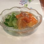 天ぷら　花長 - 赤貝酢の物