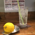 創作麺工房 鳴龍 - 「生レモンサワー」400円