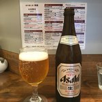 創作麺工房 鳴龍 - 「瓶ビール」500円