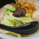 無銘 - 熟成練り醤油ラーメン　具だくさん\900(18-06)