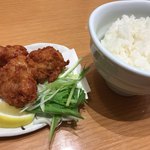 らーめん 風伯 - 唐揚げ＋ごはん