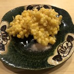 旬菜 おぐら家 - とうもろこしのかき揚げ