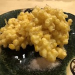 旬菜 おぐら家 - とうもろこしのかき揚げ