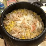 旬菜 おぐら家 - コーンとカニの炊き込みご飯