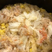 旬菜 おぐら家 - コーンとカニの炊き込みご飯