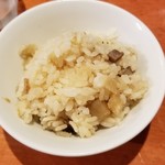 麺屋 六感堂 - 焼豚と新じゃが炊き込みご飯（今月のチャコ飯）