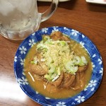 満貫酒蔵 - もつ煮  390円    タルハイ380円