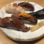 肉割烹 まさき - 肉寿司盛り合わせ