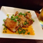 インディ庵 - 原木椎茸の豚肉巻き。