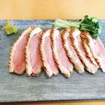 蕎麦切り わたなべ - 鴨ロース柚子こしょう添え