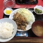 Higashiken - 生姜焼き定食（864円）【平成30年6月14日撮影】