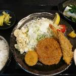 Tsukubaya - ハムカツ定食