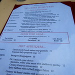 La Voile  - メニュー１